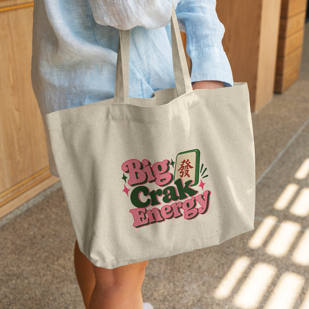 Mah_Jongg_Tote__Big_Crak_Energy_CottonTote_L_WomanDigging_Mockup.png_16211554